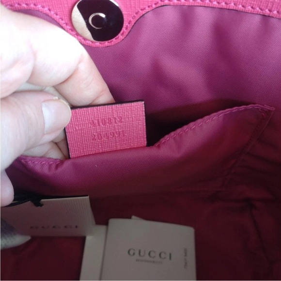 Gucci Pink and Blue Patterned Women's Bag - Picture 5 of 9